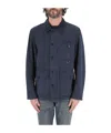 Barbour Pocket Detailed Military Shirt Jacket In Black