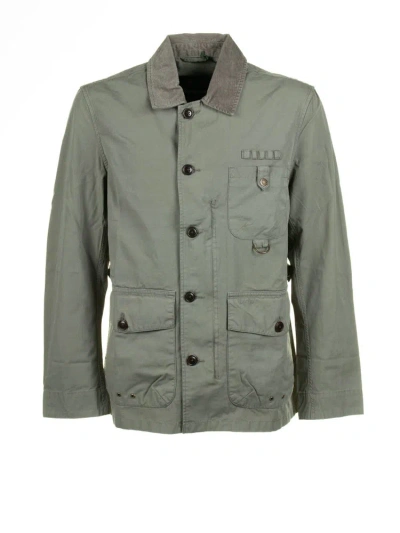 Barbour Military Shirt Jacket In Green
