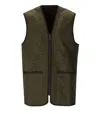 Barbour Sleevelees Quilted Jacket Polarquilt Waist In Green