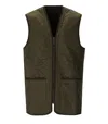 Barbour Polarquilt Liner Olive Green Vest In Green