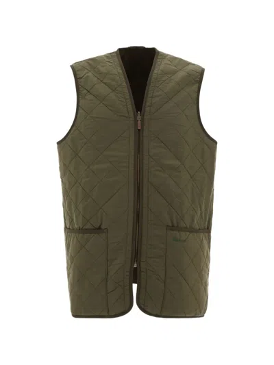 Barbour Polarquilt Quilted Vest In Green