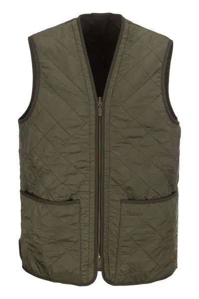Barbour Polarquilt Waistcoat In Green