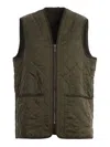 Barbour Polarquilt Zip-liner Vest In Dark Green