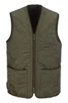 Barbour Polarquilt Zip-liner Vest In Green