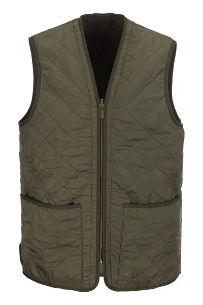 Barbour Polarquilt Waistcoat In Green