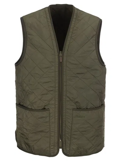 Barbour Polarquilt Waistcoat In Green