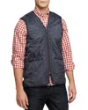 Barbour Navy Blue Padded Waistcoat With Diamond Quilting In Navy