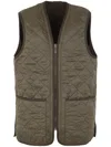 Barbour Sleevelees Quilted Jacket Polarquilt Waist