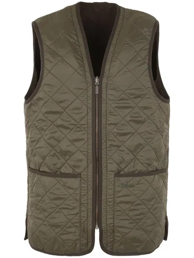 Barbour Polarquilt Waistcoat Zip Liner Clothing In Green