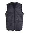 Barbour Navy Blue Padded Waistcoat With Diamond Quilting In Navy