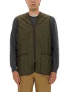 Barbour Polarquilt Zip-liner Vest In Brown