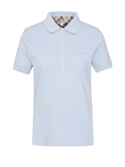 BARBOUR BARBOUR POLO LIGHT BLUE WOMEN
