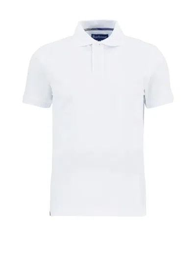Barbour Short Sleeve Polo Shirt In White
