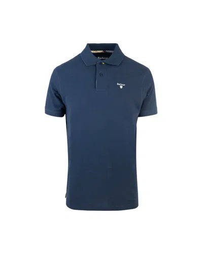 BARBOUR BLUE PIQUE POLO
