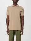 Barbour Short-sleeved Polo Shirt In Beige