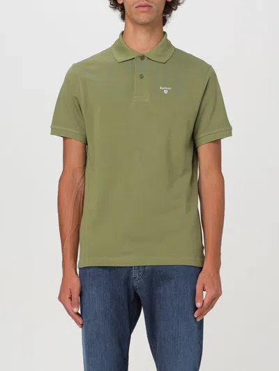 Barbour Polo Shirt  Men Color Olive In 橄榄绿