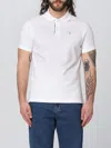 Barbour Piquet Polo With Tartan Details In White