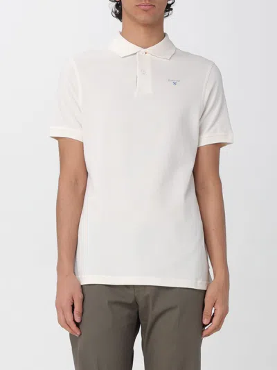 Barbour Polo Shirt Men  In White