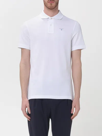 Barbour Polo Shirt Men  In White