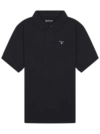 Barbour Polo With Logo In Blue