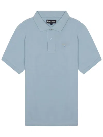 Barbour Polo With Logo In Blue