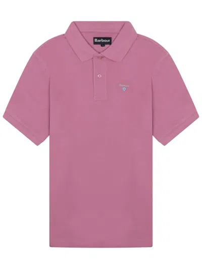 Barbour Polo With Logo In Pink