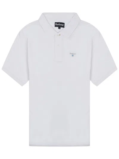 Barbour Polo With Logo In White