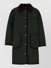 Barbour Polyester Single Breasted Coat In Black
