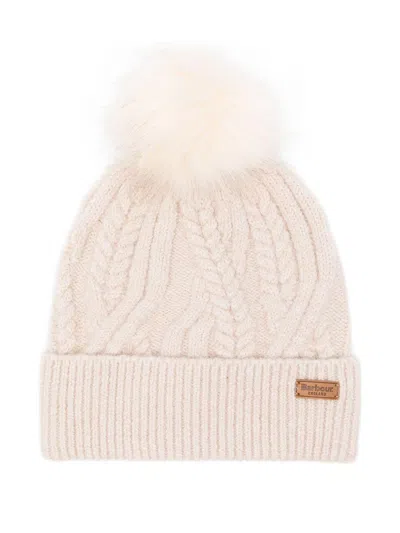 Barbour Pom Pom Hat  In Yellow