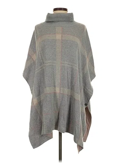 Pre-owned Barbour Poncho In Gray