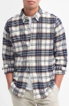 Barbour Man Shirt Navy Size 3xl Cotton In Multi