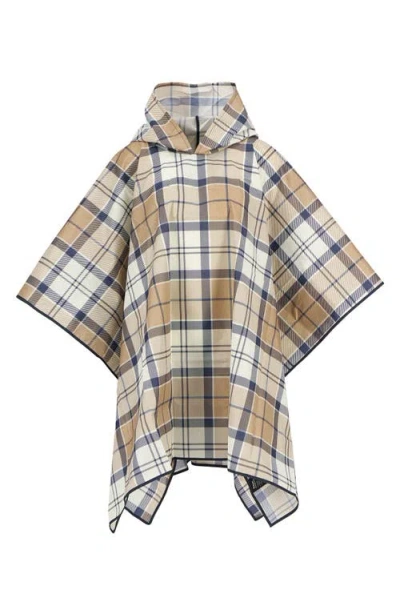 Barbour Portree Showerproof Plaid Poncho In Multi