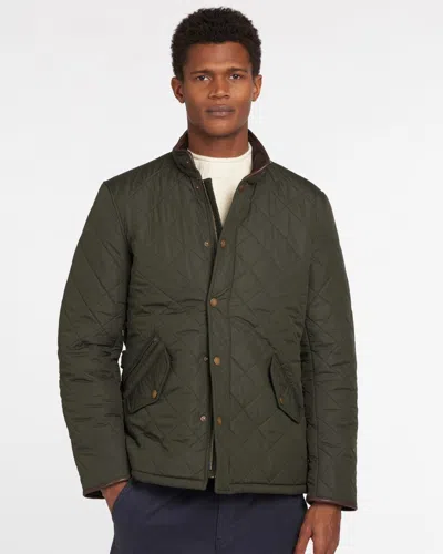 Barbour Powell Mens Quilted Jacket In Green