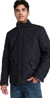 Barbour Powell Quilt Jacket Navy In Navy