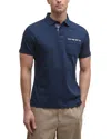 Barbour Premium Short Sleeve Cornpatch Polo Shirt In Blue