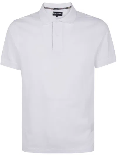 Barbour Premium Tartan Pique Polo Midlayers In White