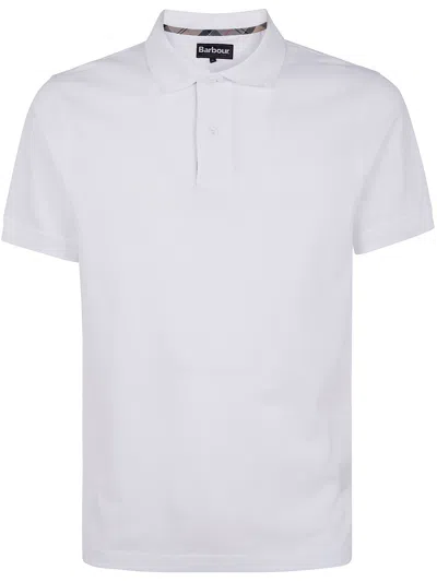 Barbour Premium Tartan Pique Polo Midlayers In White