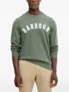 Barbour Prep Logo Crew-neck Sweathsirt In Green