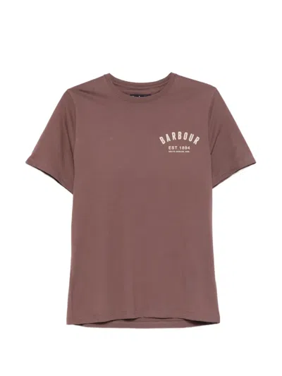 Barbour Preppy Logo-print T-shirt In Brown