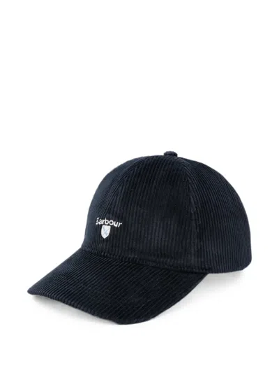 Barbour Preston Corduroy Cap In Blue