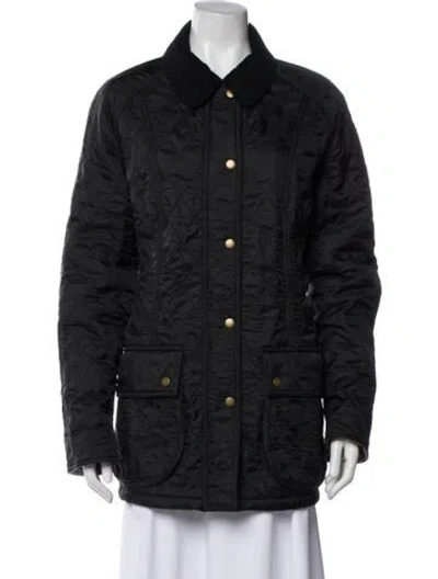 Pre-owned Barbour Printed Coat In Gray