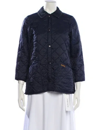 Pre-owned Barbour Printed Jacket In Blue