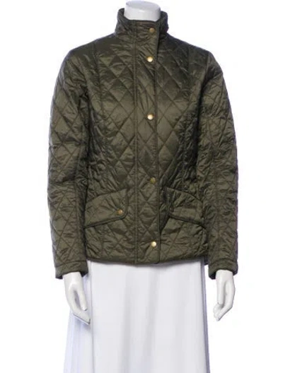 Pre-owned Barbour Printed Jacket In Green