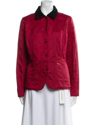 Pre-owned Barbour Printed Jacket In Red