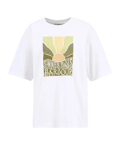 Barbour Printed T-shirt In White