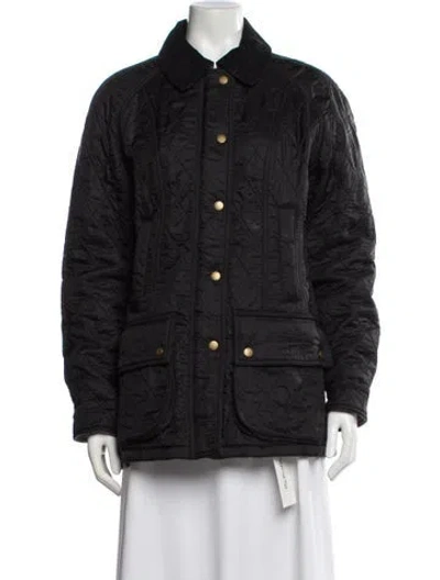 Pre-owned Barbour Printed Utility Jacket In Blue