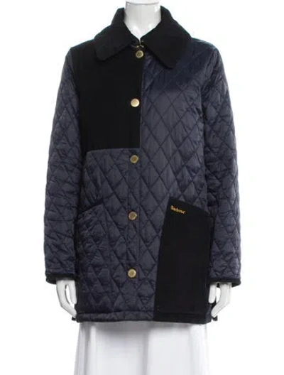 Pre-owned Barbour Printed Utility Jacket In Blue