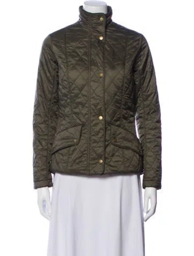 Pre-owned Barbour Printed Utility Jacket In Green