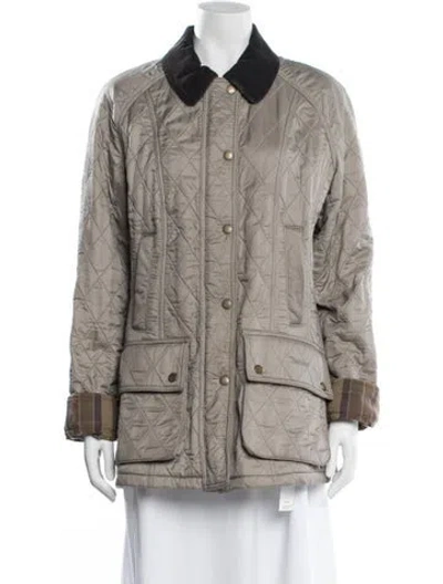 Pre-owned Barbour Printed Utility Jacket In Neutral