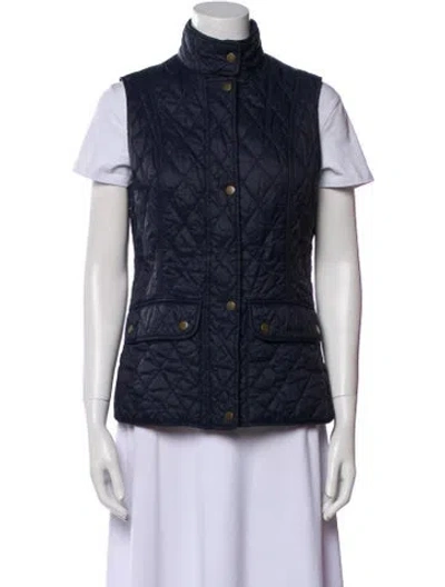 Pre-owned Barbour Printed Vest In Black
